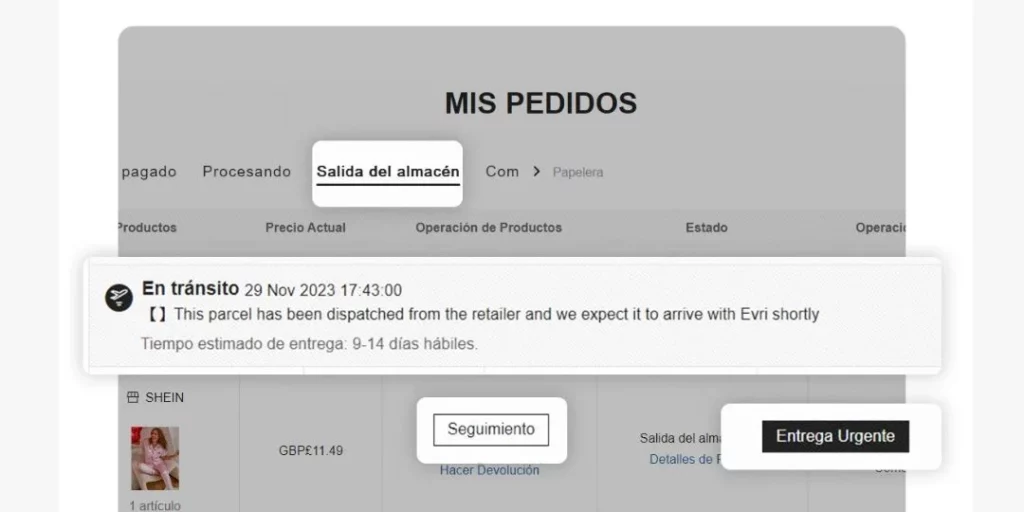 Rastreo de paquetes SHEIN Sigue tu pedido en tiempo real - AlixBlog
