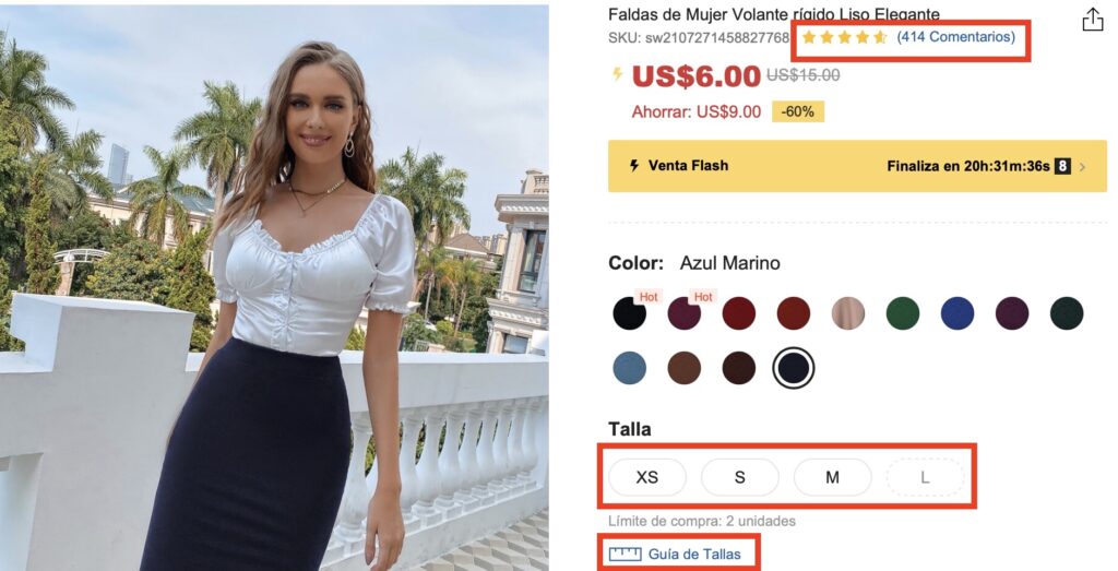 Cómo hacer un cambio de talla en SHEIN de artículos ya pagados